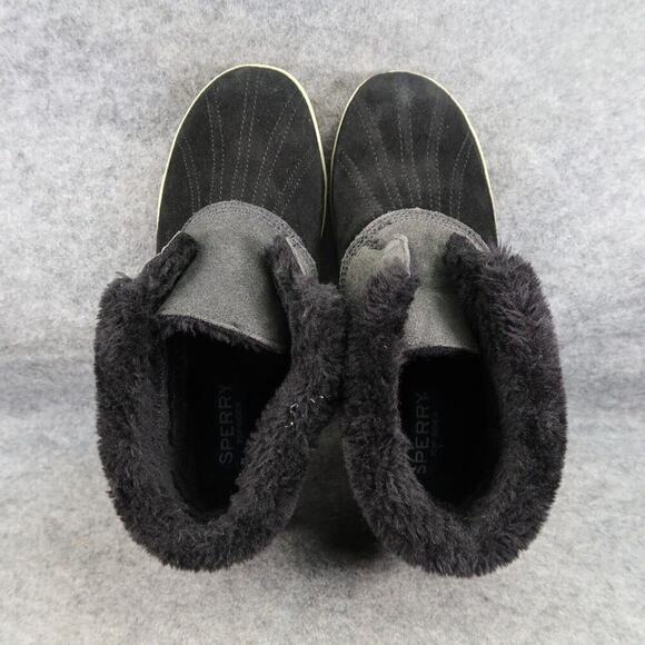 Sperry Shoes Womens 9 Duck Boot Slipper Chukka Elayna Leather Faux Fur Top Sider - Picture 7 of 14